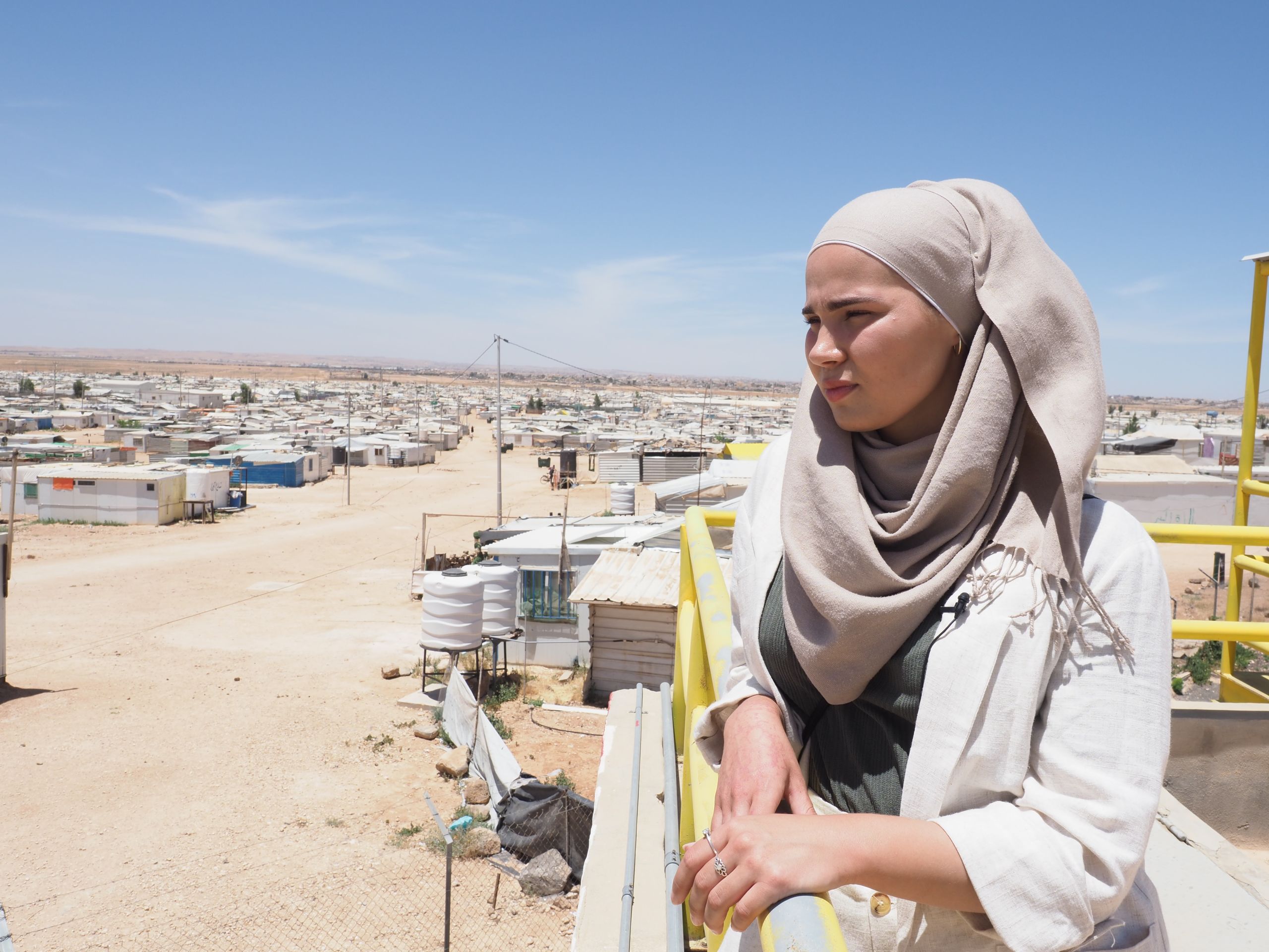 Iman Meskini i Zaatari flyktningleir, Jordan.