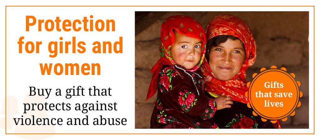Protection for girls and women: buy a gift that protects against violence and abuse