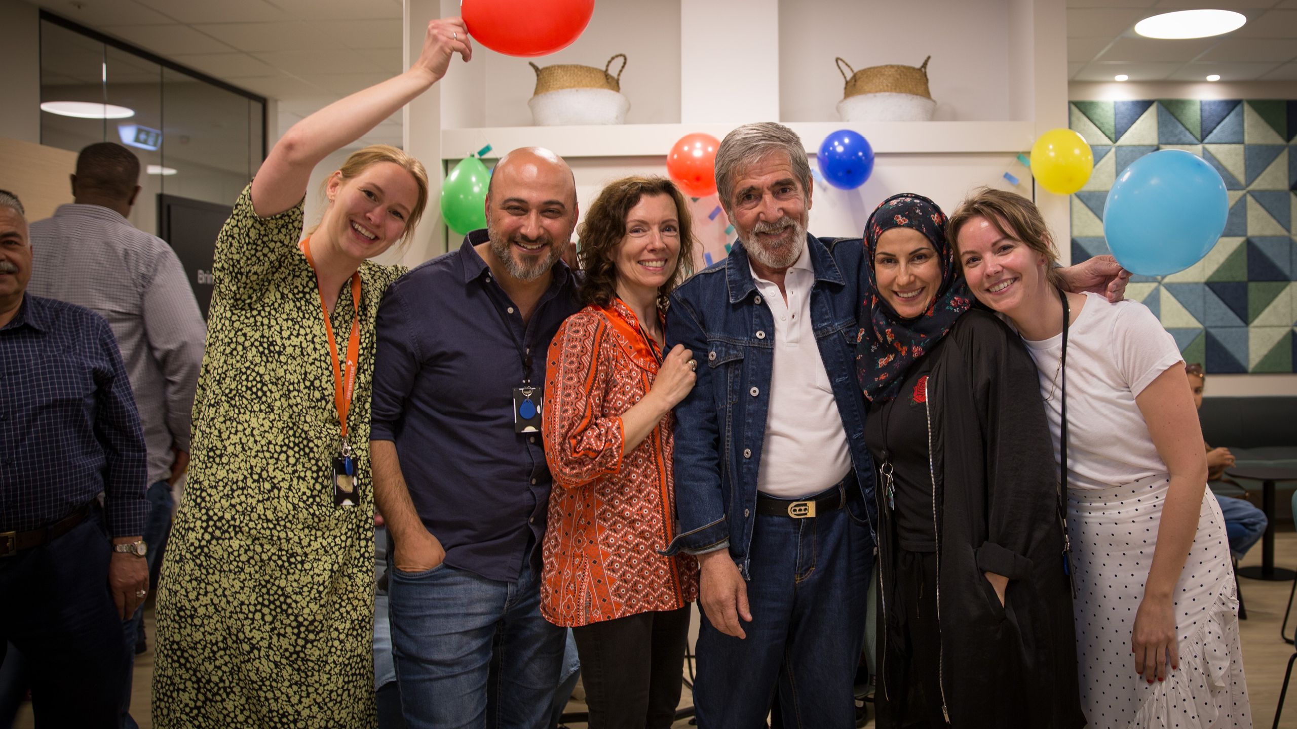 Mohamed with his friends and helpers at SeFI