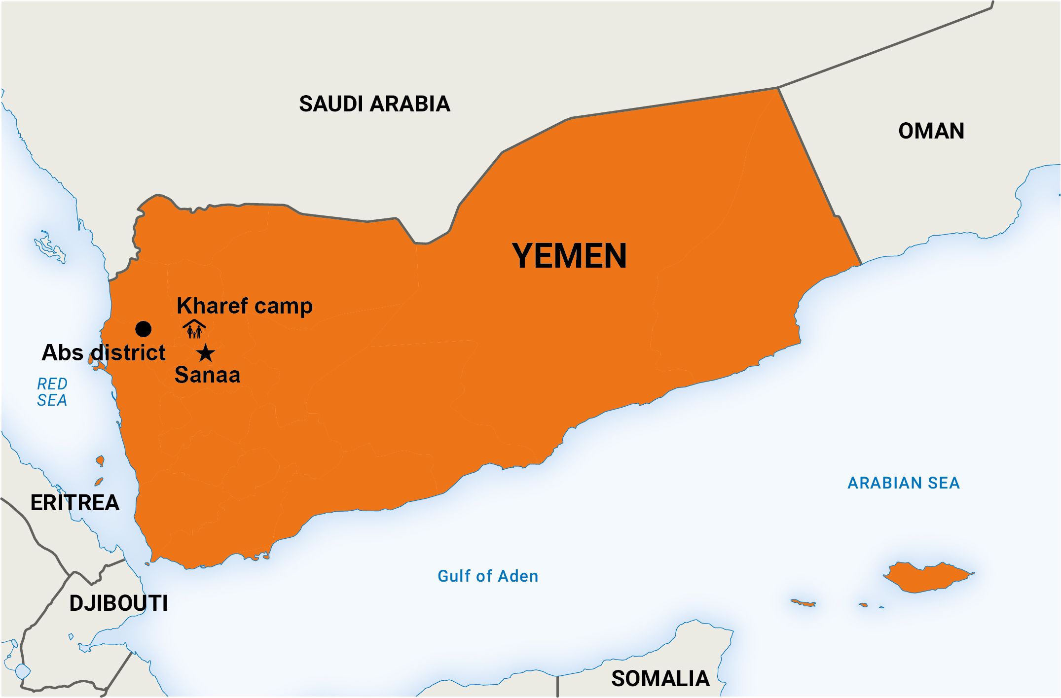 Map of Yemen