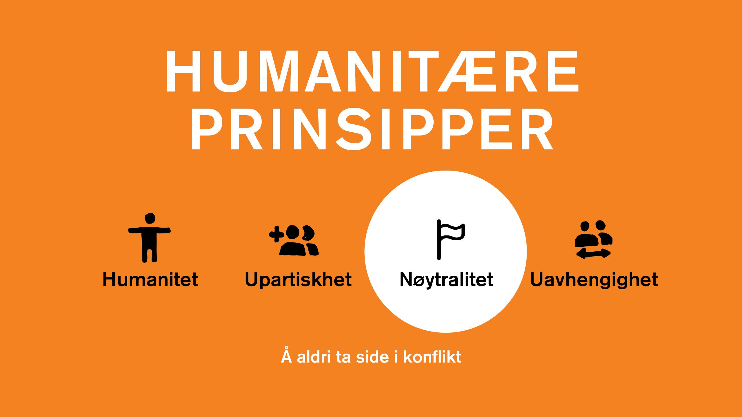 Nøytralitet: A aldri ta side i konflikt.
